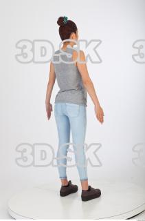 Whole body blue jeans gray woman singlet of Molly 0006